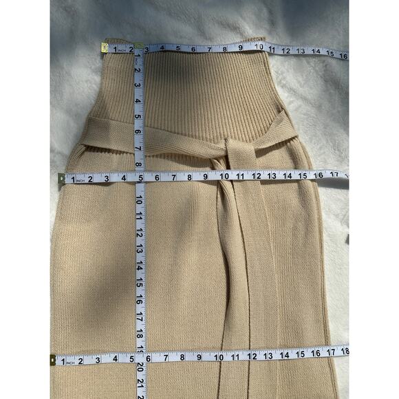 Lauren Manoogian Rib Skirt Crudo Natural Cotton Wool Designer Size 0 XS thru M - Picture 11 of 16